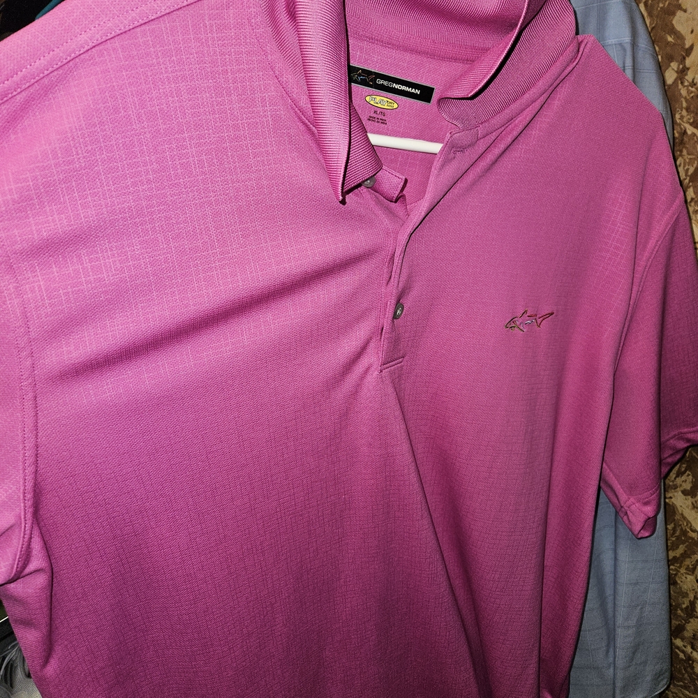 Greg Norman Collection Vibrant Pink Polo Shirt